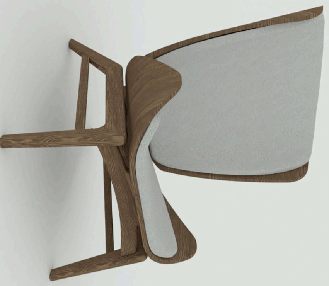 RiseSun render GR-201 wing chair